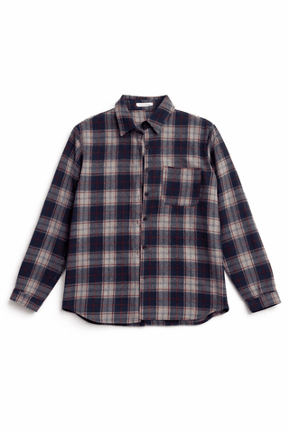 Karo Hemd in Blau-Grau-Rot