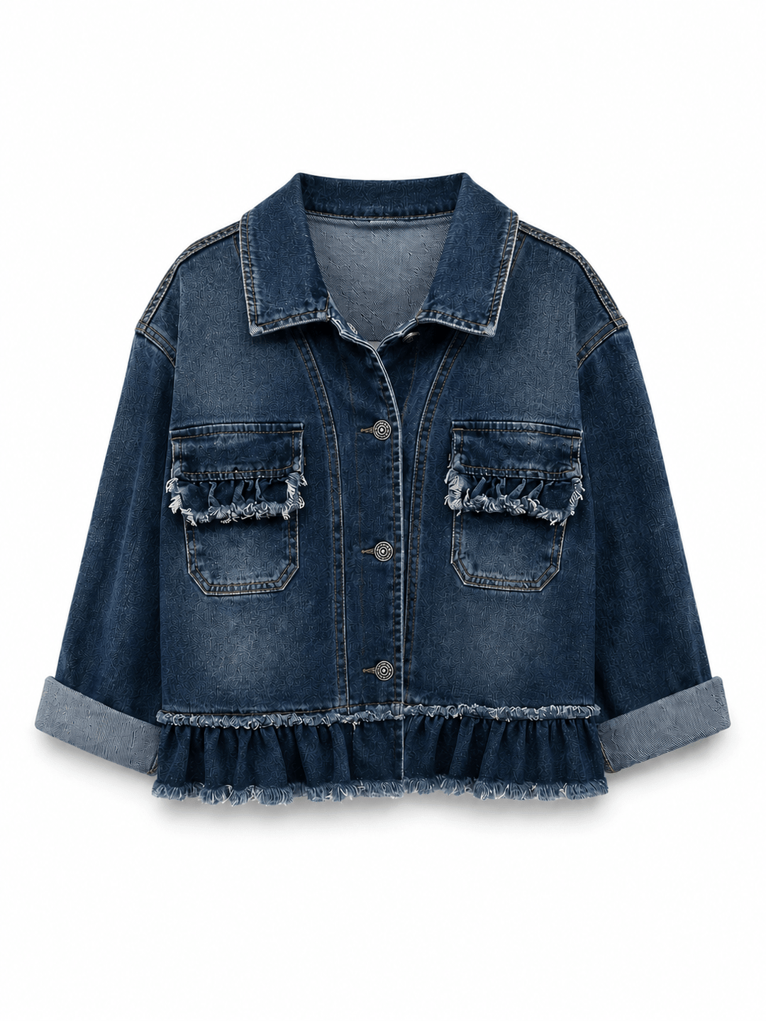 Jeansjacke Blau in used Look, für Damen in Einheitsgröße 36-42 - Levelone GmbH & Co. KG312 - Levelone GmbH & Co. KG