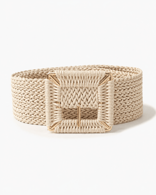 Bastgürtel in Beige