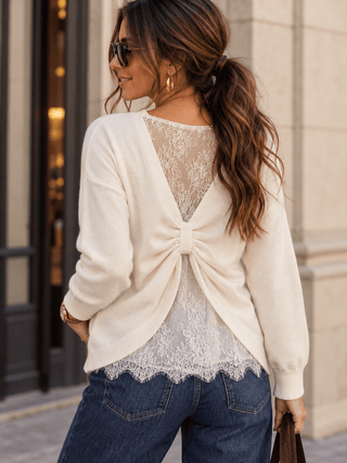 Feinstrickpullover in Creme für Damen mit kuschlig, weicher Haptik in Einheitsgröße 36-42 - Levelone GmbH & Co. KG