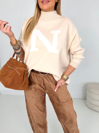 Strickpullover-beige-print-damen-levelone