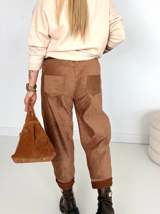 Stretchhose-cognac-damen-onesize-levelone