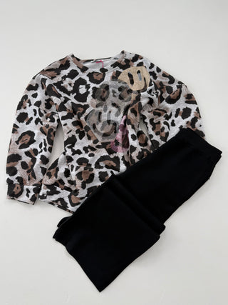 Leo Sweater in Grau mit Smiley aus Strasssteinchen für Damen in Einheitsgröße 36-42 - Levelone GmbH & Co. KG