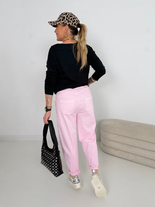 Feinstrickpullover in Schwarz