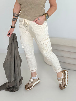 Stretchhose in Beige