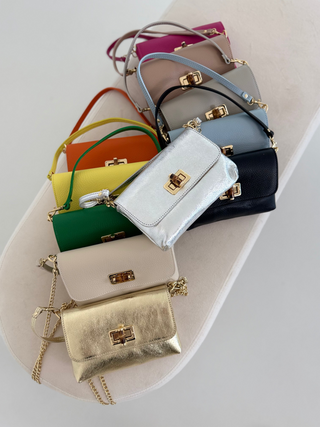 Axelväska i läder 2601083-94