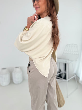 Sweater in Beige | Damen onesize 36-42 | Levelone