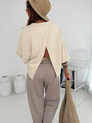 Sweater in Beige | Damen onesize 36-42 | Levelone
