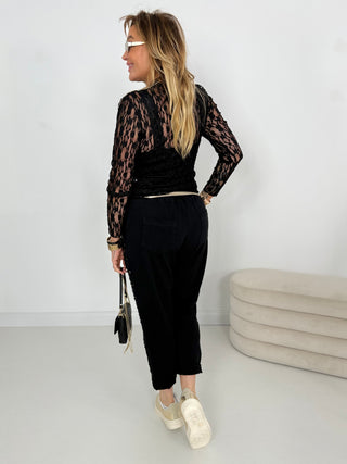 Jeans Stretchhose Schwarz