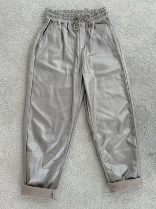 Stretchläderbyxor 2511203-07