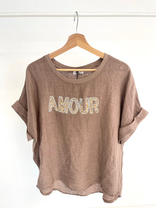 Leinen T- Shirt 2506203