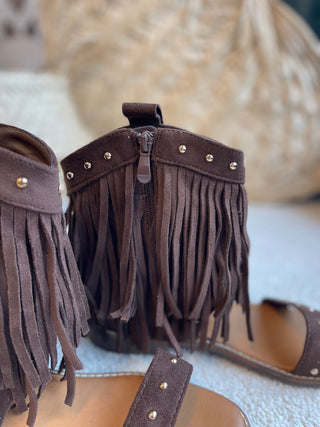 Boho Sandalen in Braun