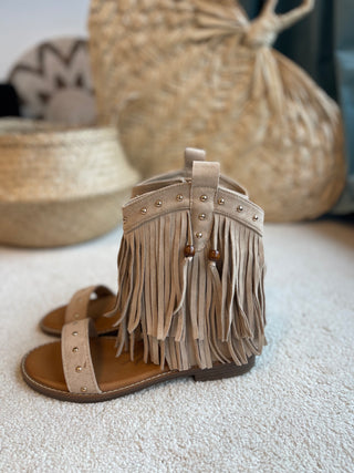 Boho Sandalen in Beige