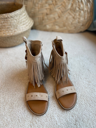 Boho Sandalen in Beige