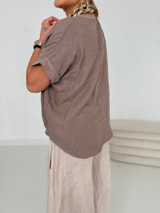 Leinen T- Shirt 2506203