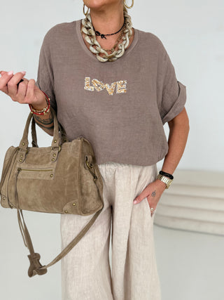 Leinen T- Shirt 2506203