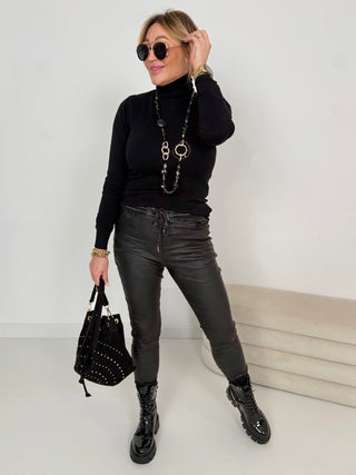 Stretchläderbyxor 2511084