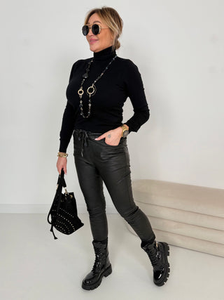 Stretchläderbyxor 2511084