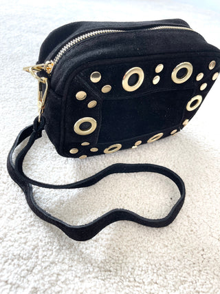 Wildleder Tasche mit Nieten 2507142-44