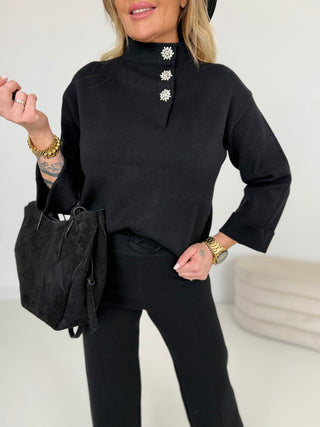feinstrickpullover-damen-schwarz-strass-levelone