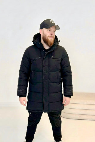 Lång quiltad herrjacka 2512275-78